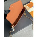 Louis Vuitton LV Women Félicie Pochette Brown Monogram Empreinte Embossed Supple Grained Cowhide - immagine 4