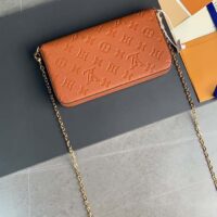 Louis Vuitton LV Women Félicie Pochette Brown Monogram Empreinte Embossed Supple Grained Cowhide (3)