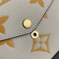 Louis Vuitton LV Women Félicie Pochette Pink Monogram Empreinte Embossed Supple Grained Cowhide (1)