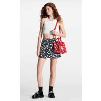 Louis Vuitton LV Women LV x YK OnTheGo PM​ Red White Embossed Grained Monogram Empreinte Cowhide (3)