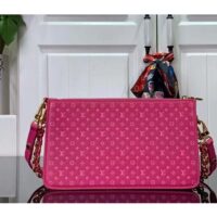 Louis Vuitton LV Women Lexington Pouch Rose Pink Monogram-Embossed Calf Leather (1)