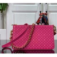 Louis Vuitton LV Women Lexington Pouch Rose Pink Monogram-Embossed Calf Leather (1)