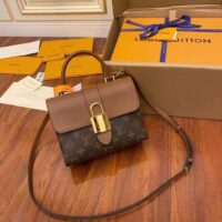 Louis Vuitton LV Women Locky BB Bag Brown Monogram Coated Canvas Smooth Cowhide (4)