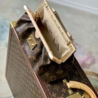 Louis Vuitton LV Women Monogram Clutch Monogram Coated Canvas Calfskin Leather (5)