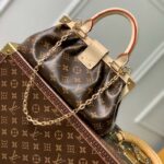 Louis Vuitton LV Women Monogram Clutch Monogram Coated Canvas Calfskin Leather – Image 4