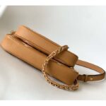 Louis Vuitton LV Women Multi Pochette Accessoires Beige Monogram Empreinte Embossed Grained Cowhide - Image 5