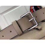 Louis Vuitton LV Women Muria Bucket Bag Gray Mahina Perforated Calfskin Leather - Image 10