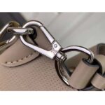 Louis Vuitton LV Women Muria Bucket Bag Gray Mahina Perforated Calfskin Leather - Image 9