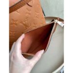 Louis Vuitton LV Women Neverfull MM Tote Brown Embossed Cowhide Leather - Image 8