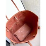 Louis Vuitton LV Women Neverfull MM Tote Brown Embossed Cowhide Leather - Image 6