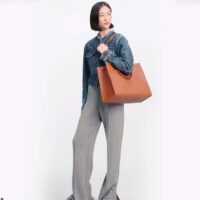 Louis Vuitton LV Women OnTheGO GM Tote Bag Brown Monogram Embossed Leather (7)