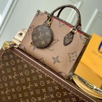 Louis Vuitton LV Women Onthego PM Tote Monogram Reverse Coated Canvas (1)