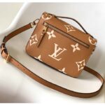 Louis Vuitton LV Women Pochette Metis Bag Beige Monogram Empreinte Embossed Grained Cowhide - Image 3