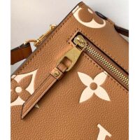 Louis Vuitton LV Women Pochette Metis Bag Beige Monogram Empreinte Embossed Grained Cowhide (1)