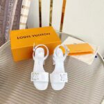 Louis Vuitton LV Women Shake Sandal White Patent Calf Leather 9.5 Cm Heel - Image 3