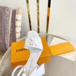 Louis Vuitton LV Women Shake Sandal White Patent Calf Leather 9.5 Cm Heel - Image 8