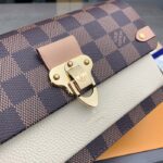 Louis Vuitton LV Women Vavin Chain Wallet Beige Damier Ebene Coated Canvas - Imagen 5