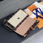 Louis Vuitton LV Women Vavin Chain Wallet Beige Damier Ebene Coated Canvas - Imagen 6