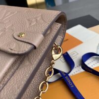Louis Vuitton LV Women Vavin Chain Wallet Tourterelle Gray Embossed Cowhide Leather (1)