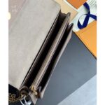 Louis Vuitton LV Women Vavin Chain Wallet Tourterelle Gray Embossed Cowhide Leather – Image 8