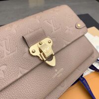 Louis Vuitton LV Women Vavin Chain Wallet Tourterelle Gray Embossed Cowhide Leather (1)