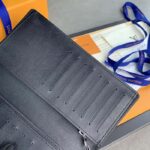 Louis Vuitton Unisex Brazza Wallet Taïga Leather Stamped LV Initials Grained Calfskin - Image 7