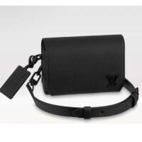 Louis Vuitton Unisex Fastline Wearable Wallet Black Cowhide Leather (8)