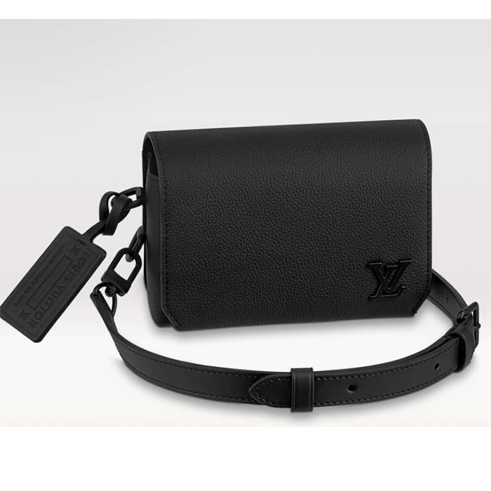 Louis Vuitton Unisex Fastline Wearable Wallet Black Cowhide Leather