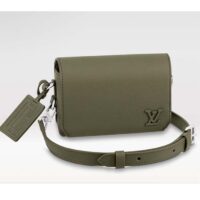 Louis Vuitton Unisex Fastline Wearable Wallet Khaki Green Cowhide Leather (2)