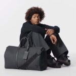 Louis Vuitton Unisex Keepall Bandoulière 50 Travel Bag Black LV Aerogram Cowhide Leather - Image 11