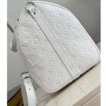 Louis Vuitton Unisex LV x YK Bandoulière Keepall 50 White Taurillon Monogram Cowhide Psychedelic Flower - immagine 9