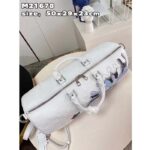 Louis Vuitton Unisex LV x YK Bandoulière Keepall 50 White Taurillon Monogram Cowhide Psychedelic Flower - immagine 7