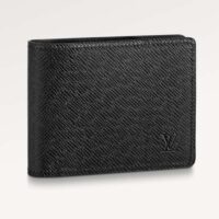 Louis Vuitton Unisex Multiple Wallet Black Taiga Cowhide Leather (1)