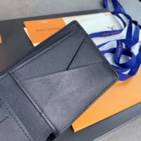 Louis Vuitton Unisex Multiple Wallet Black Taiga Cowhide Leather (1)