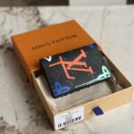 Louis Vuitton Unisex Pocket Organizer LV Graffiti Orange Coated Canvas Cowhide Leather - Imagen 4