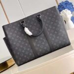 Louis Vuitton Unisex Sac Plat 24H Monogram Eclipse Coated Canvas Cowhide Leather - Imagen 5