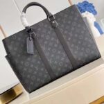 Louis Vuitton Unisex Sac Plat 24H Monogram Eclipse Coated Canvas Cowhide Leather - Imagen 3