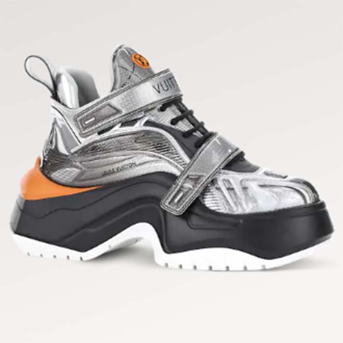 Louis Vuitton Women LV Archlight 2.0 Platform Sneaker Grey Silver 5 Cm Heel