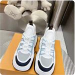 Louis Vuitton Women LV Archlight Sneaker Blue Gray Mix Materials 5 Cm Heel - Imagen 4