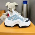 Louis Vuitton Women LV Archlight Sneaker Blue Gray Mix Materials 5 Cm Heel - Imagen 2