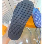 Louis Vuitton Women LV Cosy Flat Comfort Clog Blue Monogram Denim Adjustable Strap - Bild 10