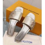 Louis Vuitton Women LV Shake Flat Mule Gold Metallic Lambskin Leather - Image 5