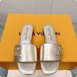 Louis Vuitton Women LV Shake Flat Mule Gold Metallic Lambskin Leather - Image 3