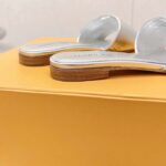 Louis Vuitton Women LV Shake Flat Mule Silver Metallic Lambskin Leather - Image 5