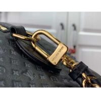 Louis Vuitton Women LV Speedy Bandouliere 20 Handbag Black Calfskin Double Zip (9)