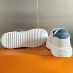 Louis Vuitton Women LV Time Out Sneaker Blue Mix Materials Monogram Flower - Image 10