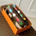 Louis Vuitton Women LV x YK Multi Pochette Accessoires Monogram Coated Canvas 3D Painted Dots - Imagen 6