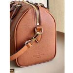 Louis Vuitton Women Speedy Bandoulière 25 Handbag Cognac Brown Embossed Grained Cowhide Leather - Bild 7
