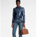 Louis Vuitton Women Speedy Bandoulière 25 Handbag Cognac Brown Embossed Grained Cowhide Leather - Bild 13