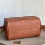 Louis Vuitton Women Speedy Bandoulière 25 Handbag Cognac Brown Embossed Grained Cowhide Leather - Bild 5
